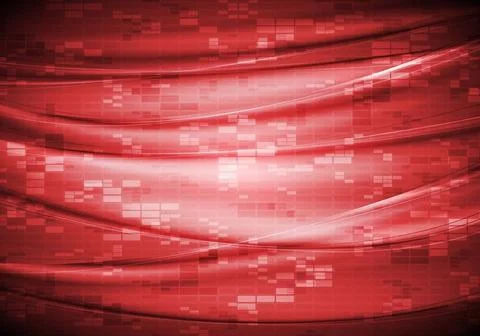 Abstract tech waves background. Vector design eps 10 Abstract tech waves b... Stock Photos