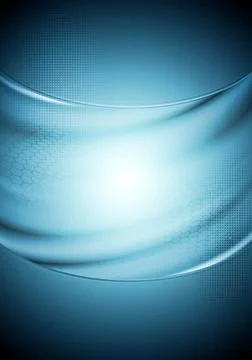 Abstract tech wavy blue background Abstract tech wavy blue background. Vec... Stockfoto's