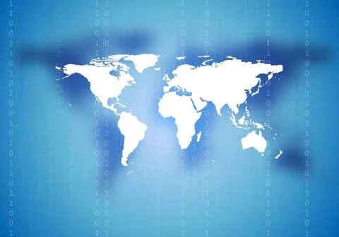 Abstract tech world map background Abstract tech world map background. Vec... Foto stock