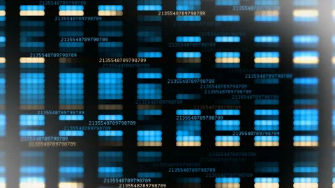 Abstract technical background. The floating figures of the HUD background. Stock Footage 99952803