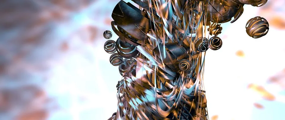 Abstract technical background, Hi-tech communication concept Stock Illustration