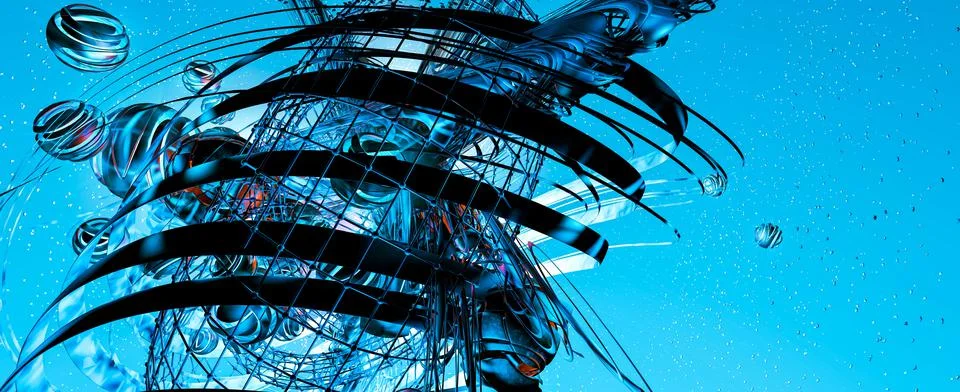 Abstract technical background, Hi-tech communication concept 스톡 일러스트