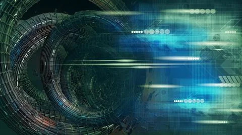 Abstract technical background, Hi-tech communication concept Illustrazione stock