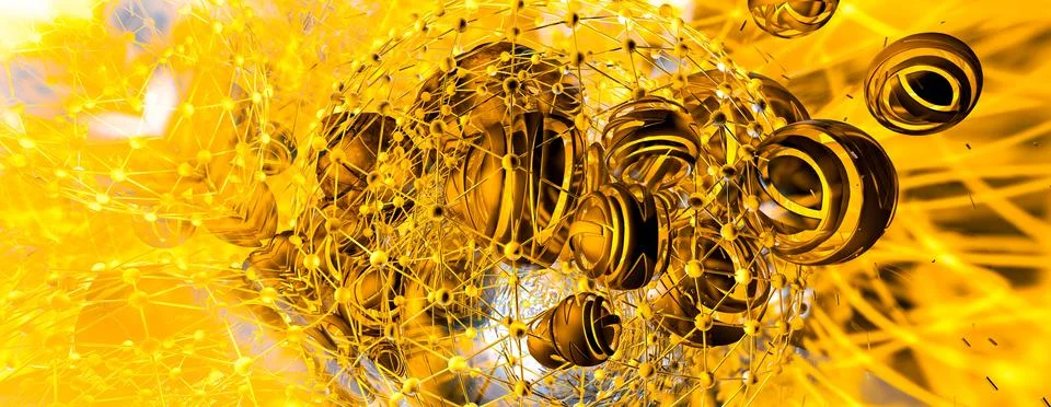 Abstract technical background, Hi-tech communication concept Illustrazione stock