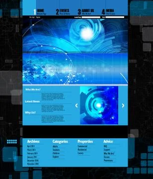 Abstract technical background Stock Illustration