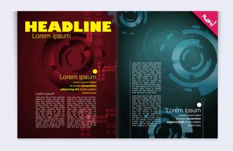 Abstract technical background Stock Illustration