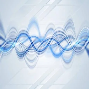 Abstract technical background with waves. Vector eps 10 Abstract technical... Foto stock