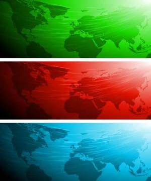 Abstract technical banners Stock Illustration