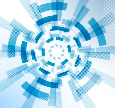 Abstract technical blue background Stock Illustration