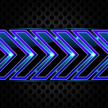 Abstract techno background with arrows Stock Illustration