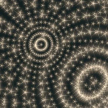 Abstract techno background with circles from glowing particles. Abstract t... Stock Photos
