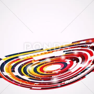 Abstract techno background Stock Illustration