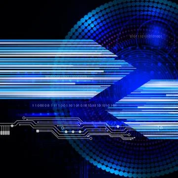 Abstract techno background Stock Illustration