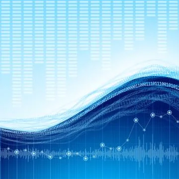 Abstract techno background Stock Illustration