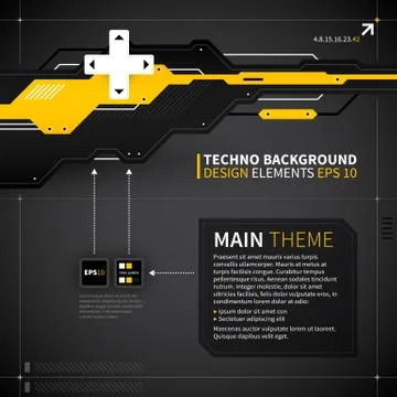 Abstract techno background. Stock Illustration