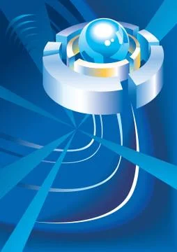 Abstract techno background Stock Illustration