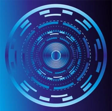 Abstract Techno Circle background Vector Stock Illustration