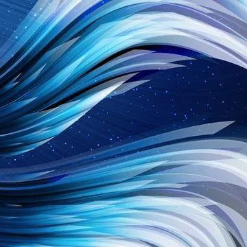 Abstract techno design elements on a blue background. Stock Illustration