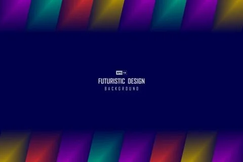 Abstract techno design of gradient color artwork background on purple page. Stock Illustration
