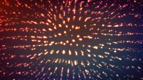 Abstract Techno Design. Modern Technology Concept. Particles Array. Vector Illustrazione stock