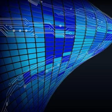 Abstract techno line background texture Stock Illustration