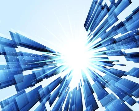 Abstract techno lines vector background. eps 10 Stock Illustration