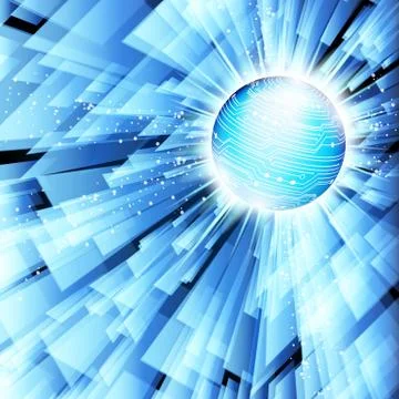 Abstract techno lines vector background. eps 10 Stock Illustration