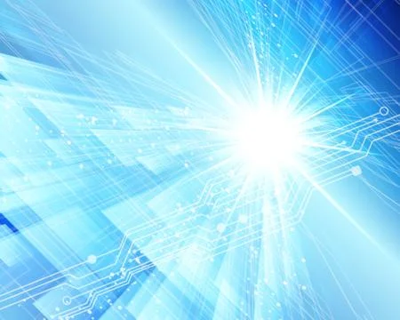 Abstract techno lines vector background. eps 10 Stock Illustration