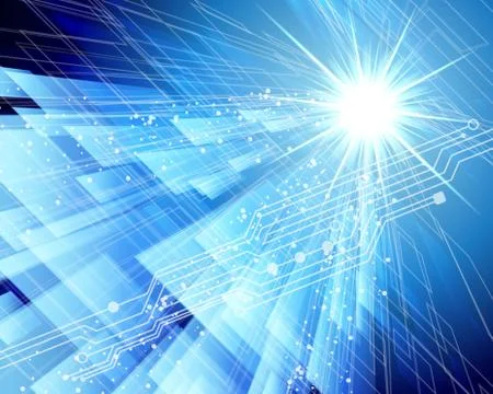 Abstract techno lines vector background. eps 10 Stock Illustration