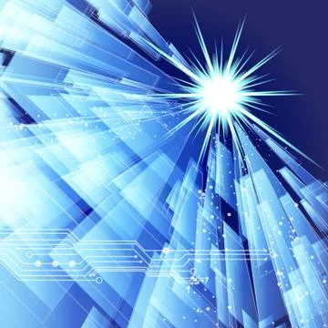 Abstract techno lines vector background. eps 10 Stock Illustration