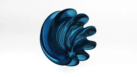 Abstract techno sphere on white 3D video background Stockbeeldmateriaal 280381798