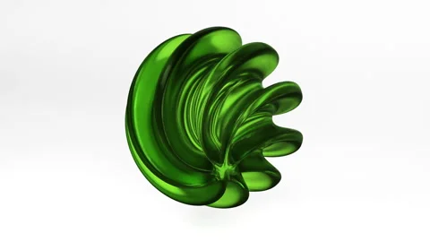 Abstract techno sphere on white 3D video background Video stock 280902708