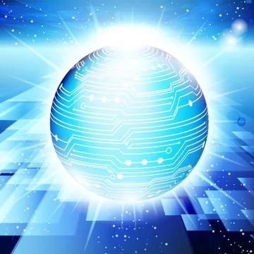 Abstract techno vector background. eps 10 Stock Illustration