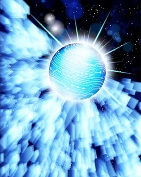 Abstract techno vector background. eps 10 Stock Illustration