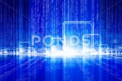 Abstract technologic background Stock Illustration