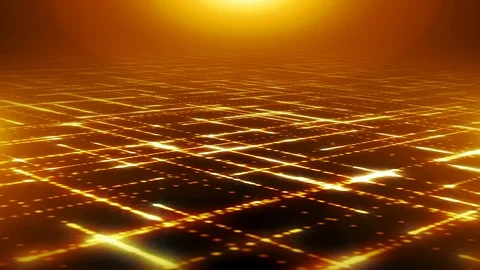 Abstract Technologic Particles Lines Background Loop Stock Footage 100464799