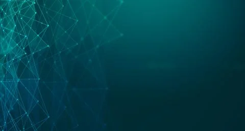 Abstract technological background with AI neural networks connections in blue 스톡 일러스트