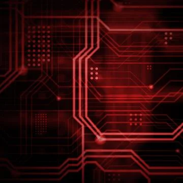 An abstract technological background consisting of a multitude of luminous gu 스톡 일러스트