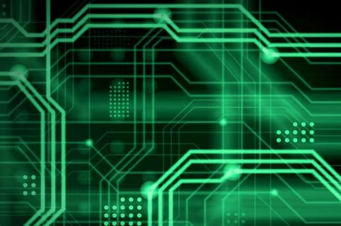 An abstract technological background consisting of a multitude of luminous gu 스톡 일러스트