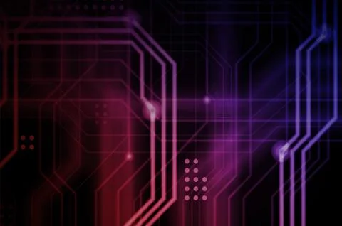 An abstract technological background consisting of a multitude of luminous gu 스톡 일러스트