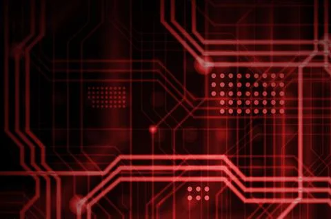 An abstract technological background consisting of a multitude of luminous gu Stock Illustration