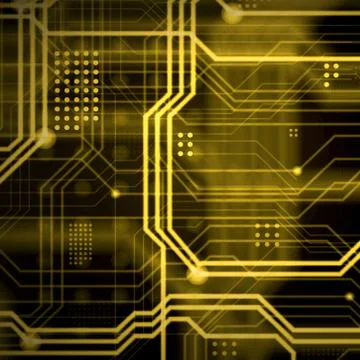 An abstract technological background consisting of a multitude of luminous gu 스톡 일러스트