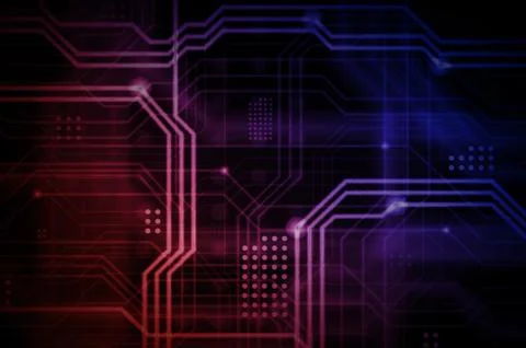 An abstract technological background consisting of a multitude of luminous gu 스톡 일러스트