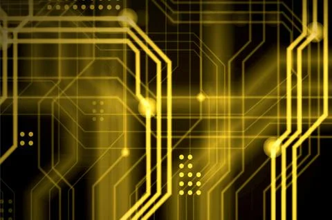 An abstract technological background consisting of a multitude of luminous gu 스톡 일러스트