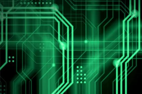 An abstract technological background consisting of a multitude of luminous gu 스톡 일러스트