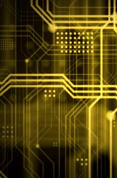 An abstract technological background consisting of a multitude of luminous gu 스톡 일러스트