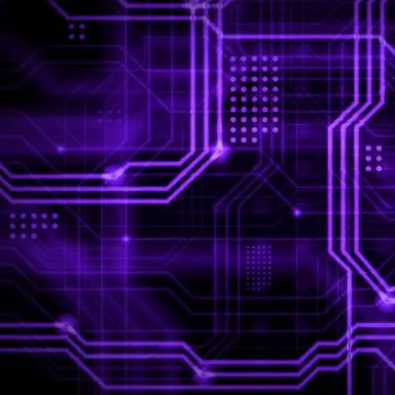 An abstract technological background consisting of a multitude of luminous gu Stock Illustration