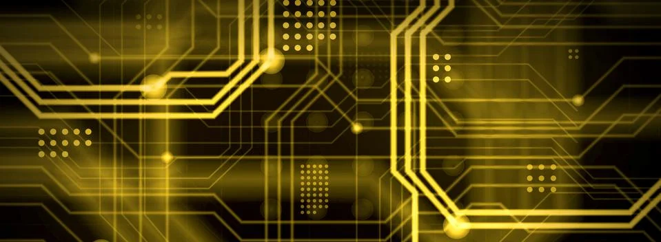 An abstract technological background consisting of a multitude of luminous gu 스톡 일러스트