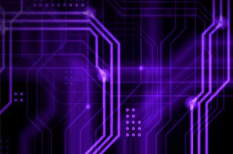 An abstract technological background consisting of a multitude of luminous gu Stock Illustration