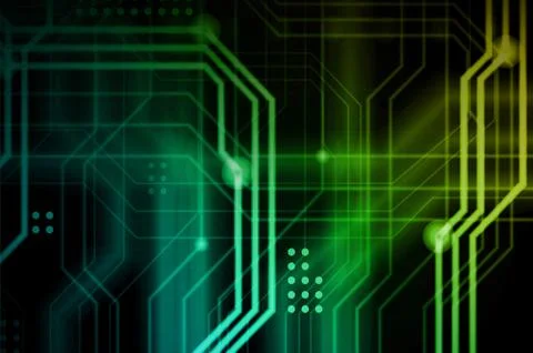 An abstract technological background consisting of a multitude of luminous gu 스톡 일러스트